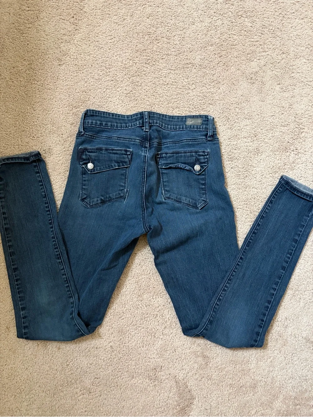 PAIGE Dark Blue Skinny Jeans - Picture 3 of 3